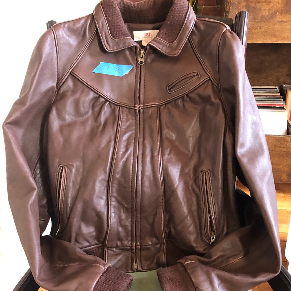 JLo Bomber leather jacket